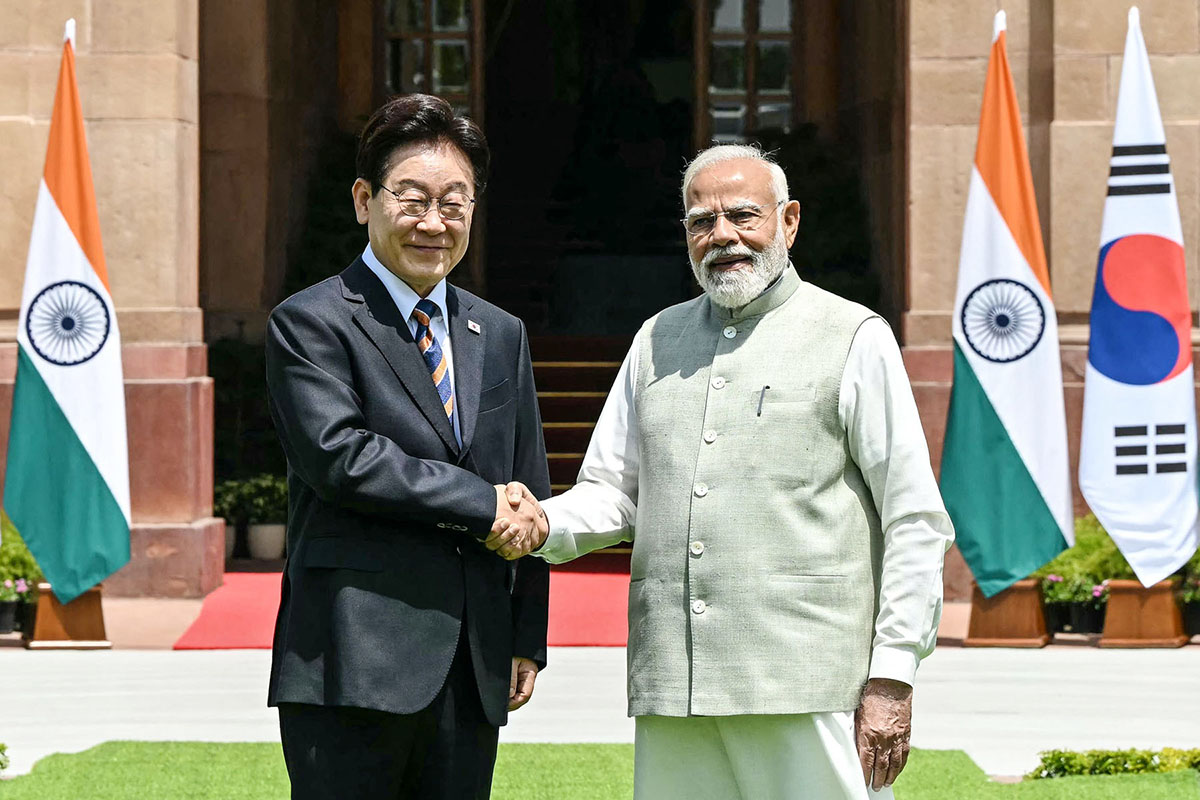 SKorea President Lee in India for talks on shipping, AI