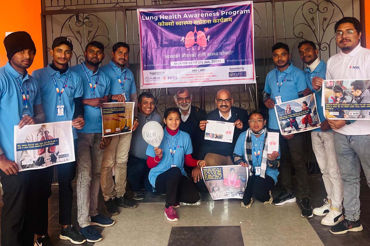 NIRI,  ELF hold 'Lung Health Awareness Programme' in Lumbini Sanskritik Municipality