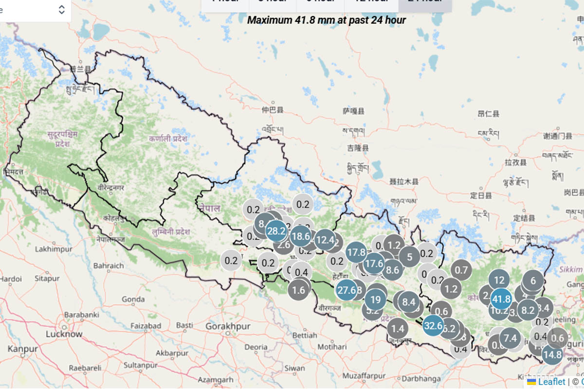 Moderate rainfall and snowfall expected in Koshi, Bagmati and Gandaki