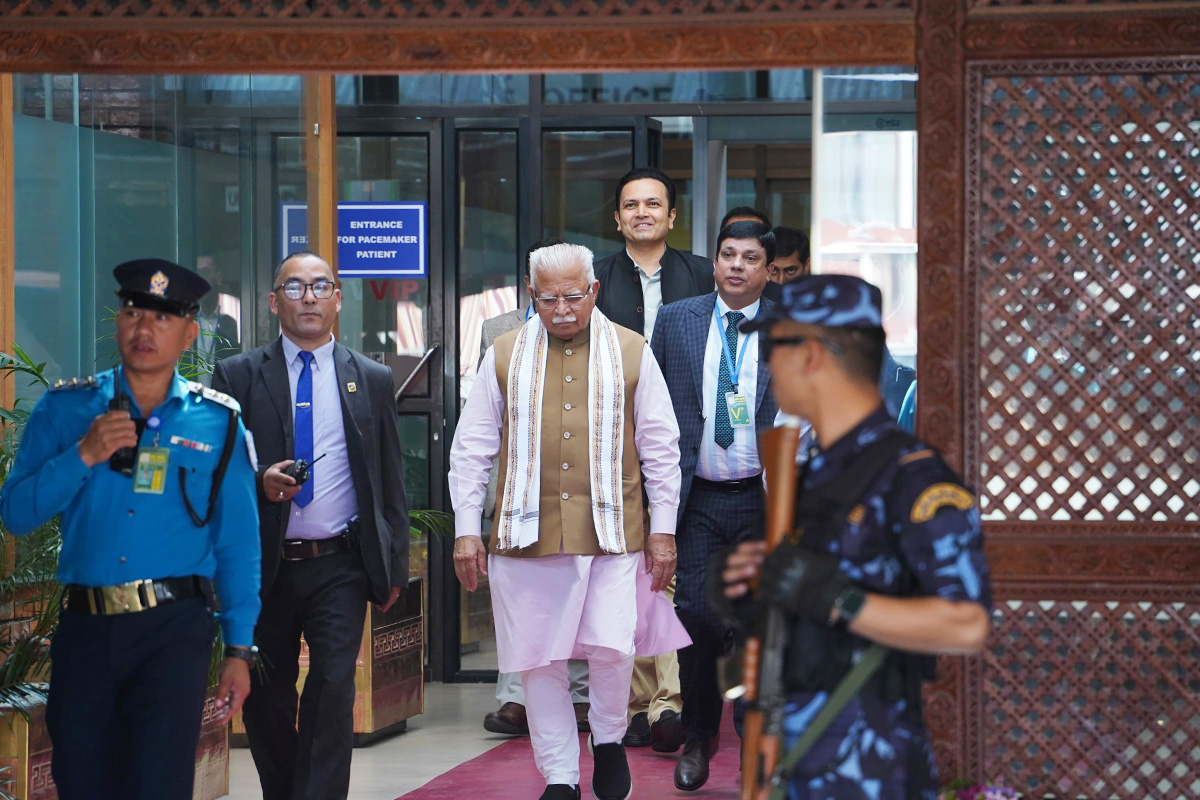 Indian Minister Khattar arrives in Nepal to inspect Arun III project, sign transmission line agreements