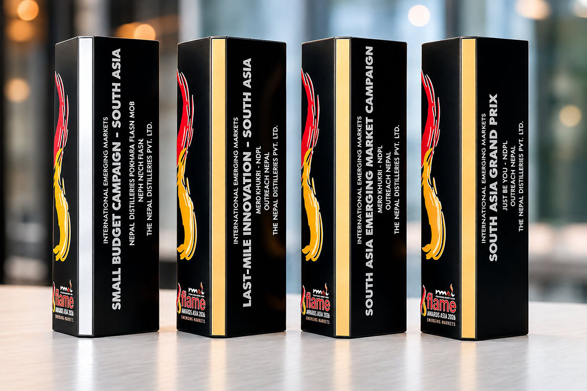 Nepal Distilleries wins four honours at FLAME Awards Asia as Mero Khukri takes two Golds
