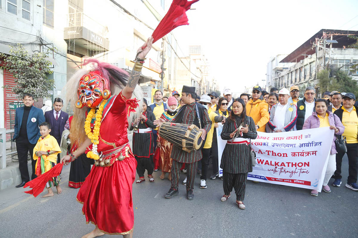 NCC organises walkathon in Kathmandu to mark diamond jubilee