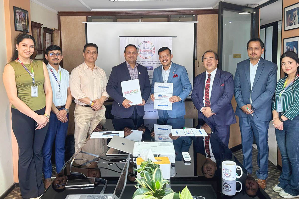 NICCI, NBI sign MoU to host Nepal Business Summit 2026 on May 18