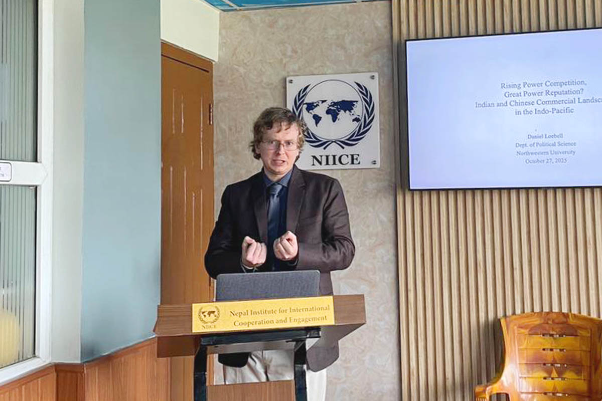 NIICE hosts lecture on India–China rivalry in the Indo‑Pacific, examines impact on Nepal
