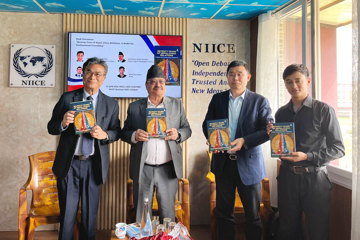 NIICE hosts seminar on newly published book 'Seventy Years of Nepal–China Relations'