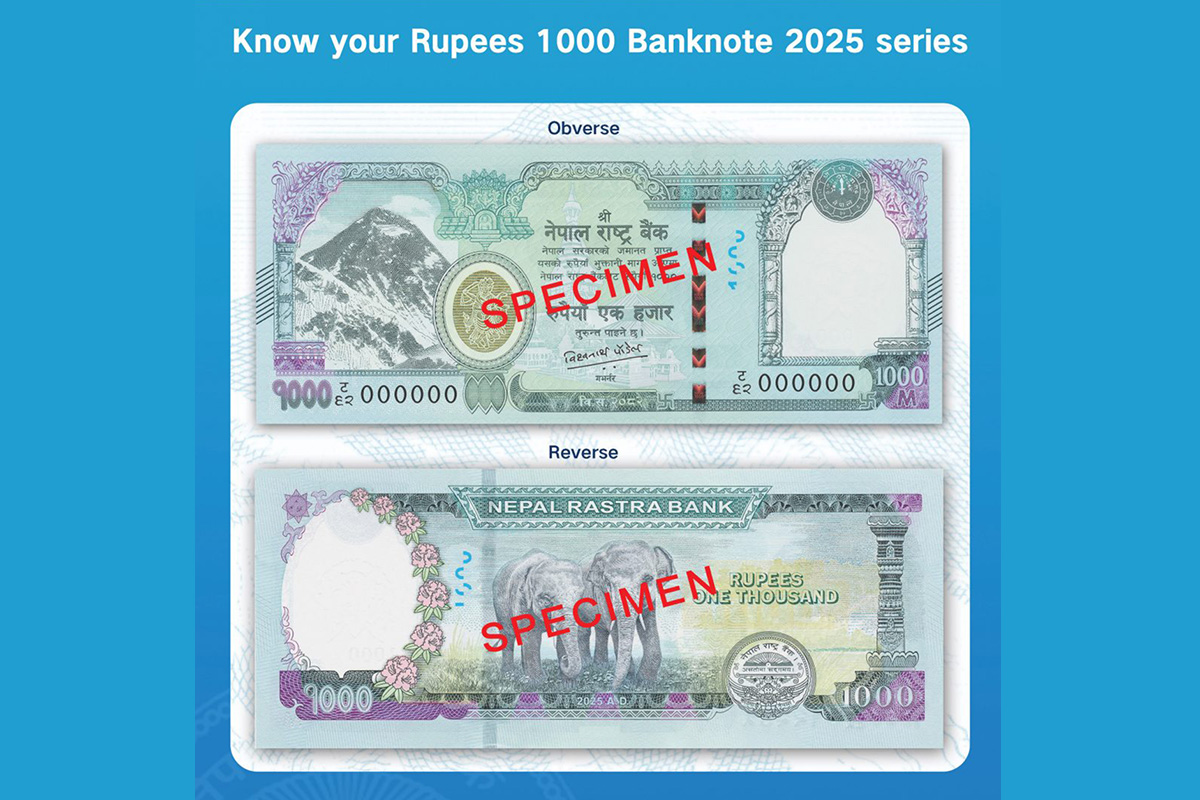 NRB issues new 'Rs 1,000 banknote'
