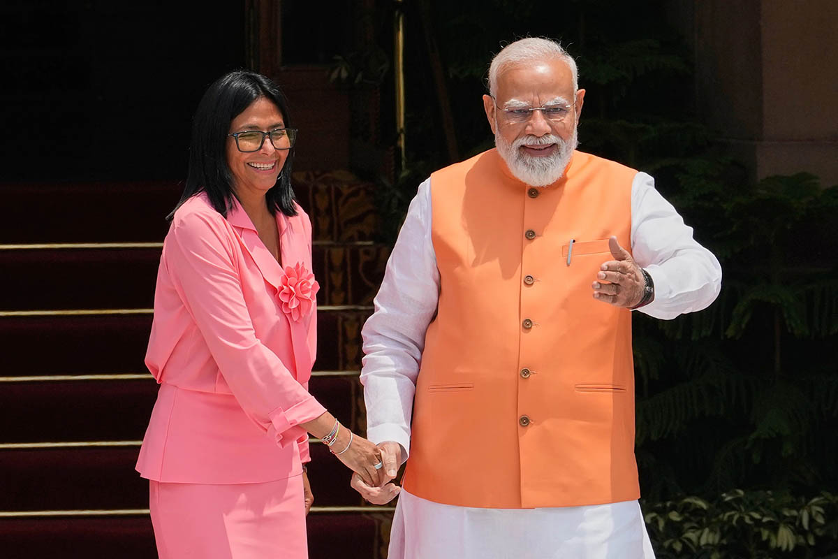 India’s Modi meets Delcy Rodriguez as India expands Venezuela oil imports
