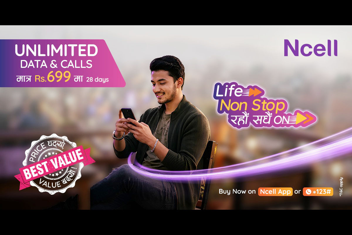 Ncell cuts unlimited data and voice pack price by 65 pc to Rs 699