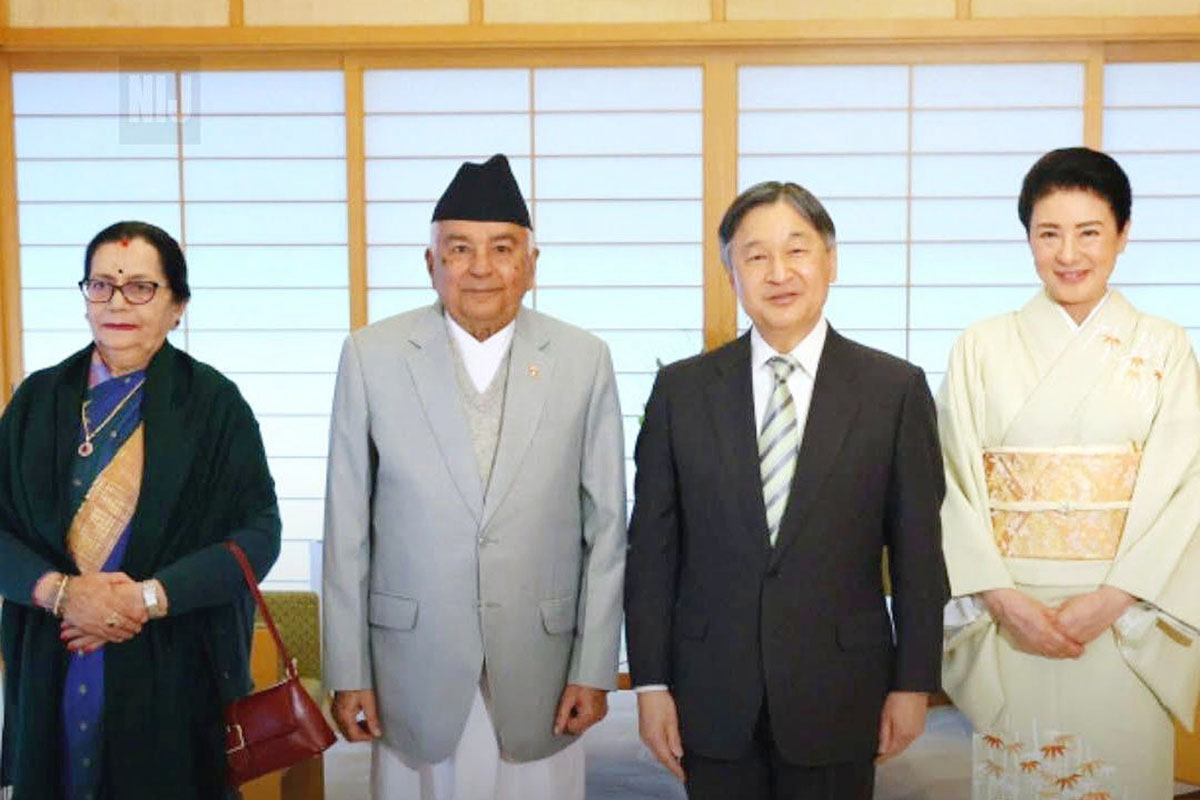 President Paudel meets Japanese Emperor Naruhito in Tokyo