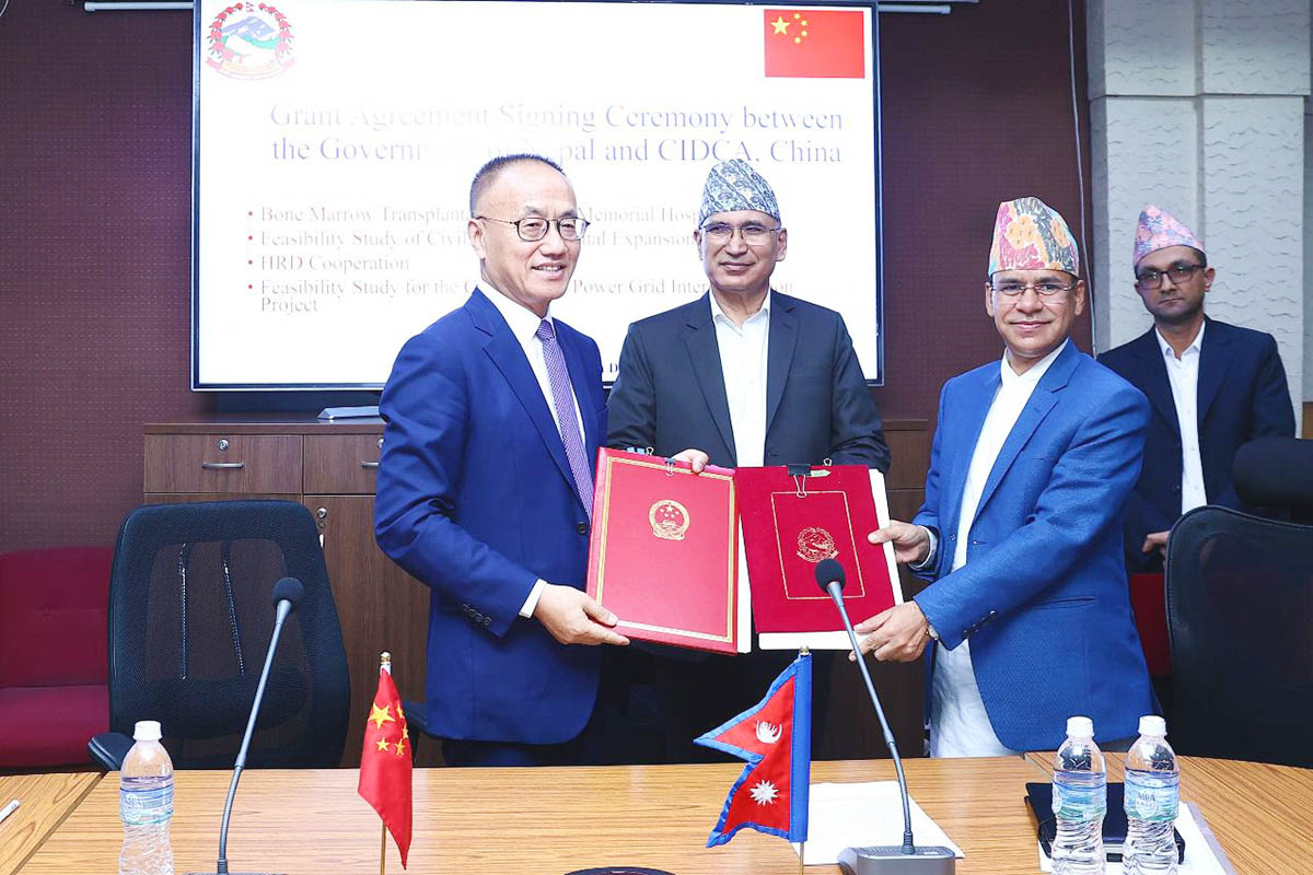Nepal signs four MoUs with China on healthcare, training, power transmission