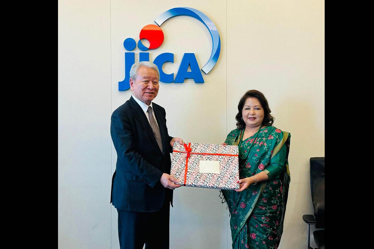 FM Rana meets JICA president in Tokyo, discusses Nepal–Japan relations