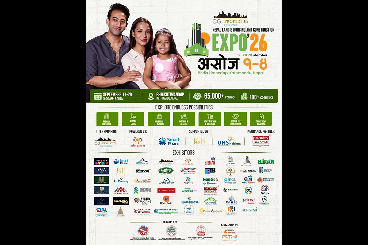 Ninth CG Properties Nepal Land and Housing Expo to offer homes from Rs 7.75m, up to 25 pc land discount