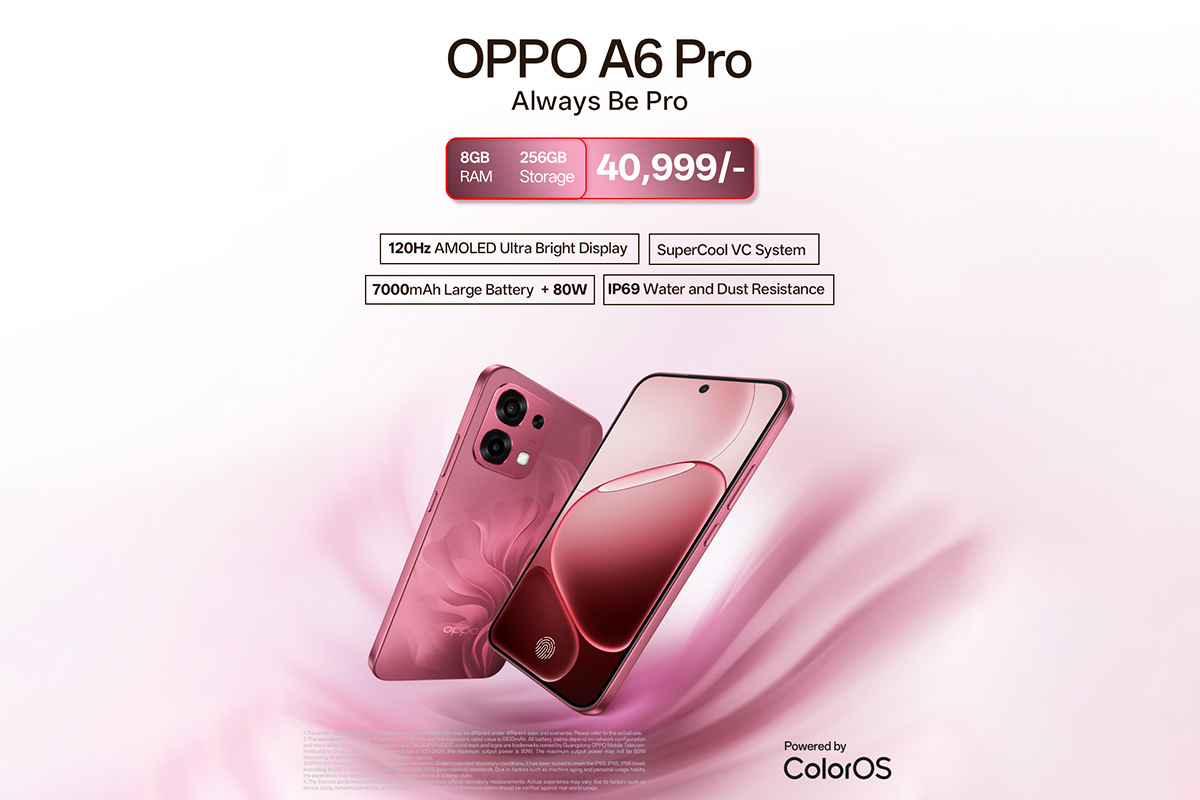 OPPO launches A6 Pro in Nepal with large battery and durable build