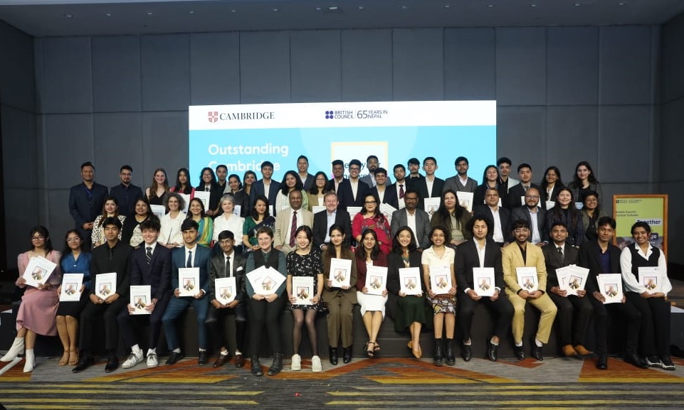 43 Students from Nepal achieve top results in Outstanding Cambridge Learner Awards