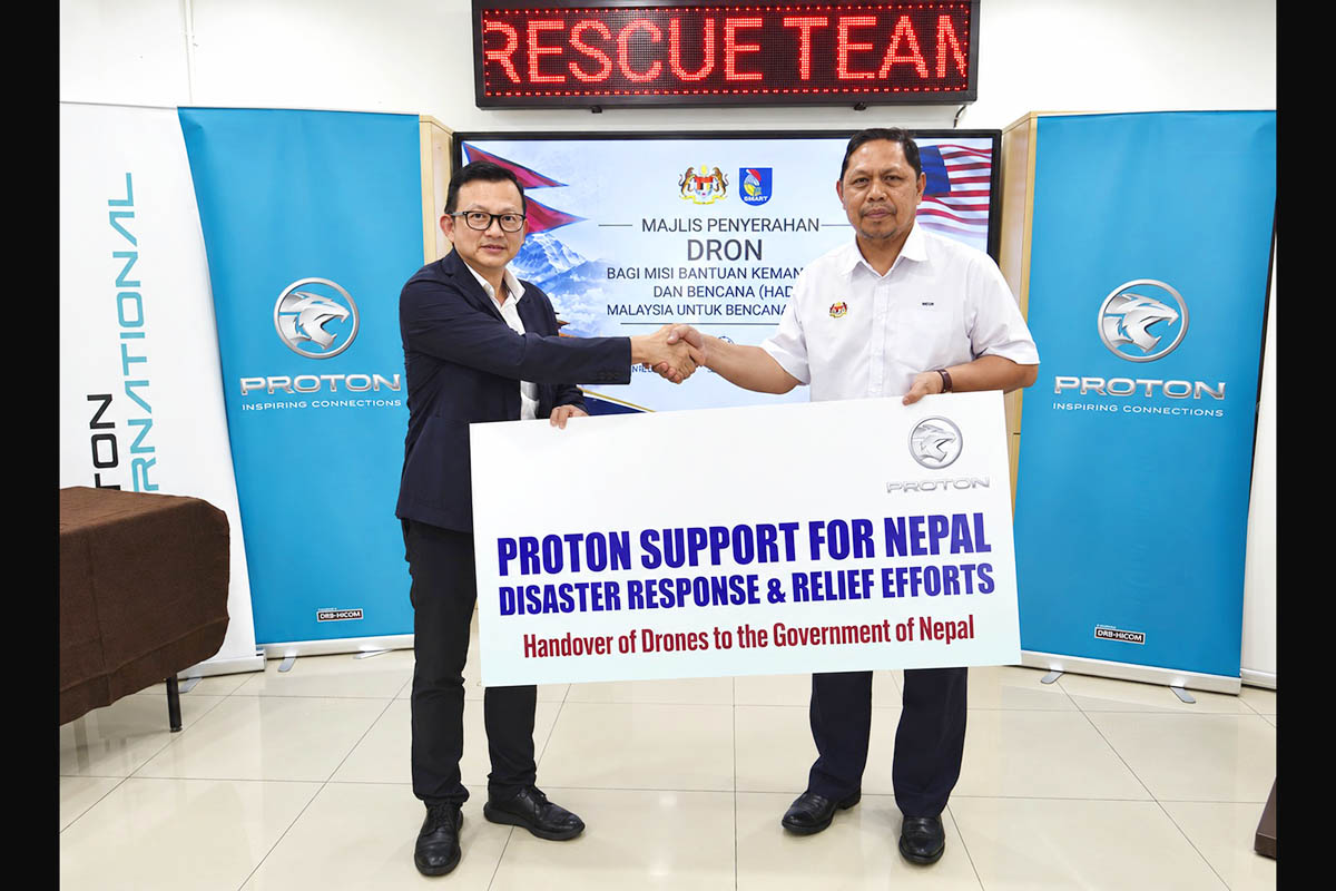 PROTON donates drones worth nearly RM200,000 for Nepal’s flood response