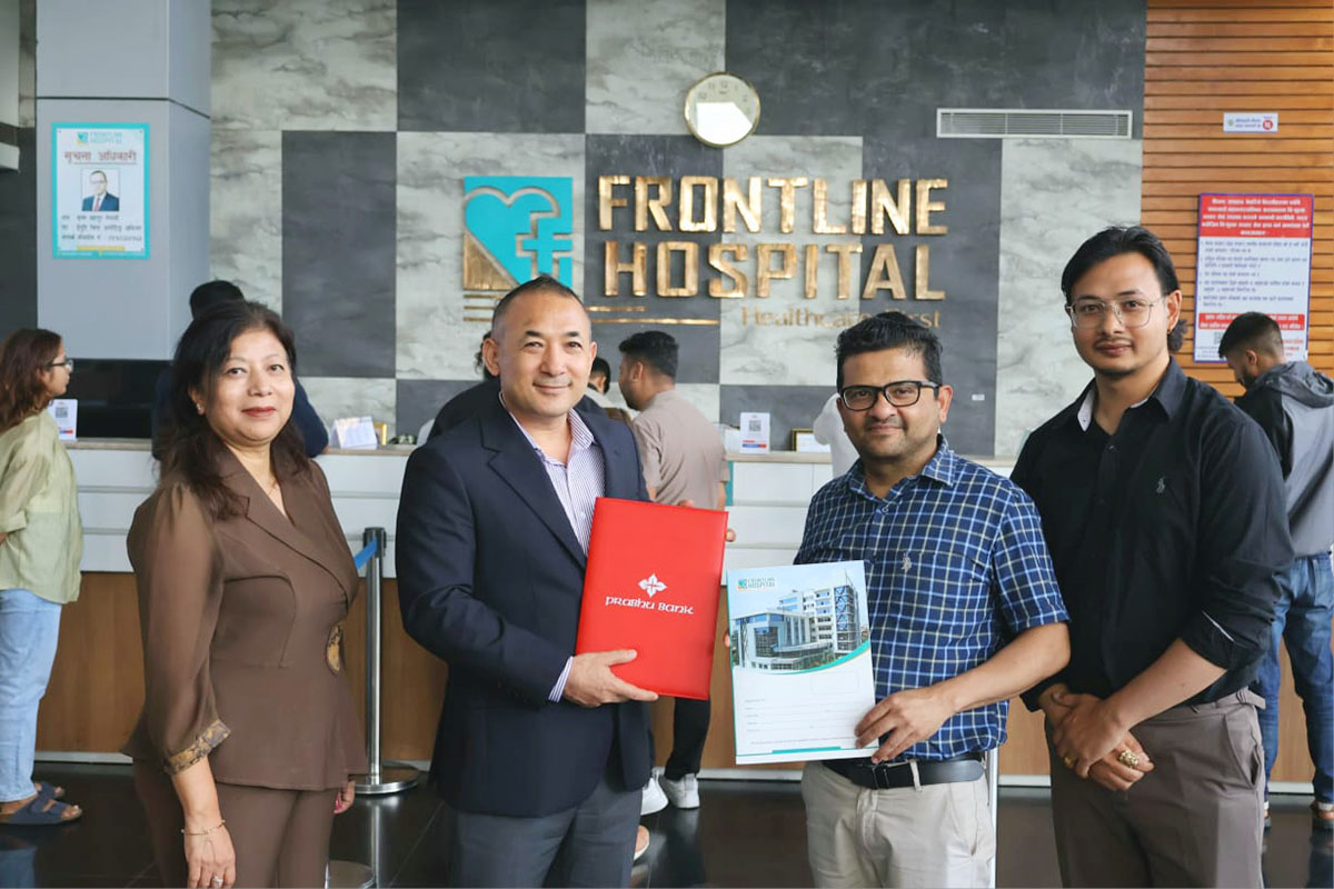 Prabhu Bank offers staff, families and customers 10 pc discount at Frontline Hospital