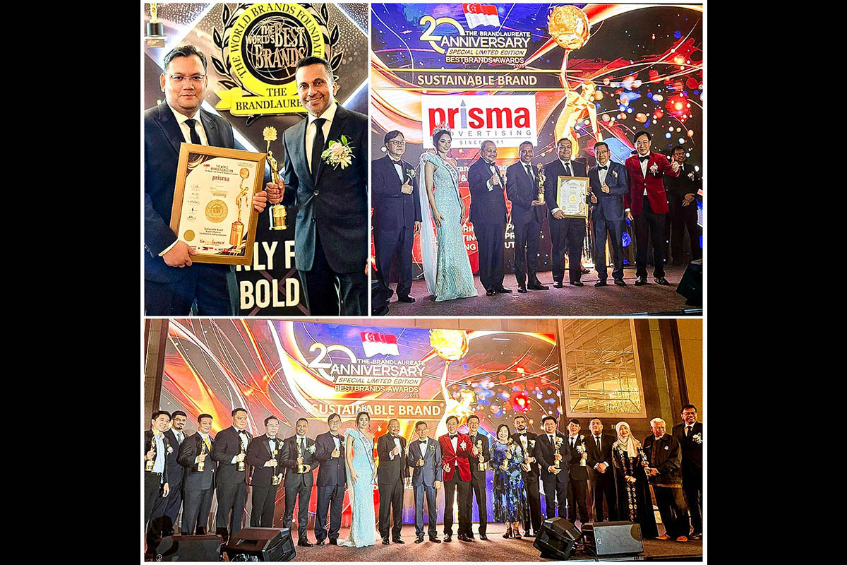 Prisma Advertising wins BrandLaureate BestBrands Award 2025 in Singapore