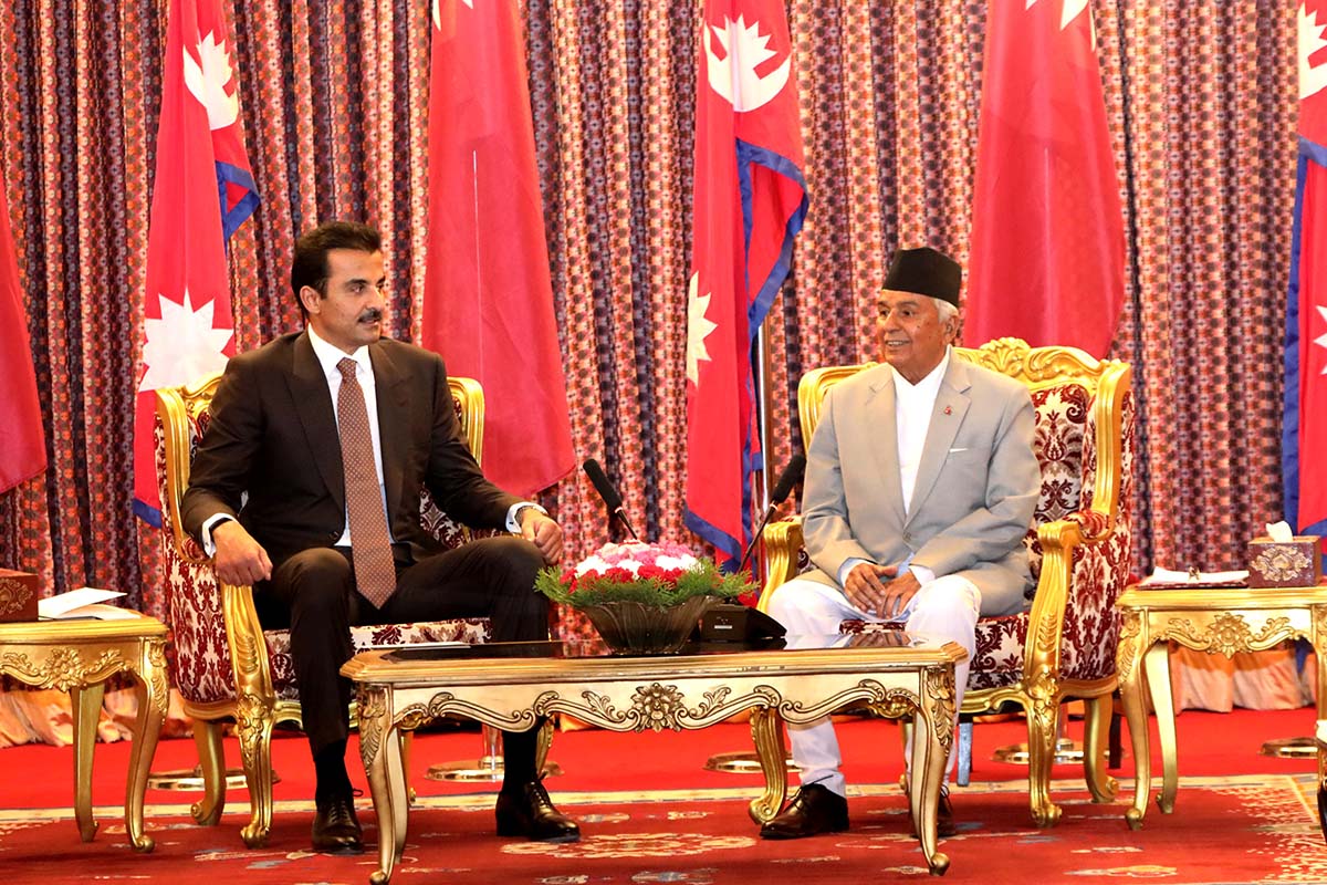 Qatar's Emir calls on President Paudel