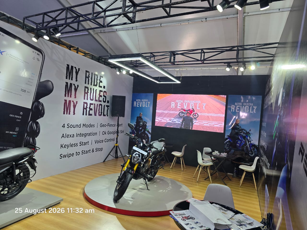 RVX electric motorcycle launched at NADA Auto Show  in Kathmandu