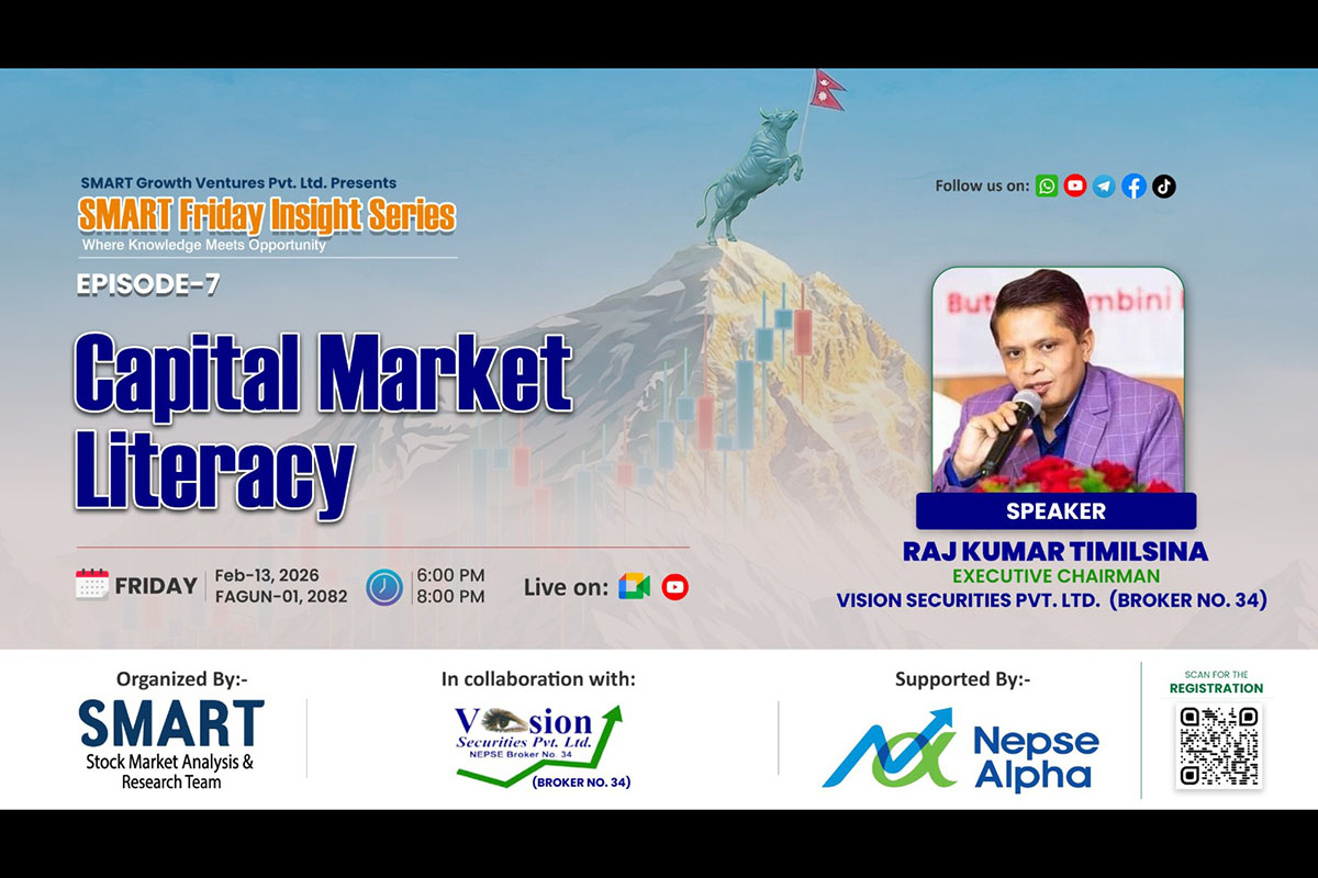 SMART Growth Ventures to host 7th SMART Friday episode on capital market literacy