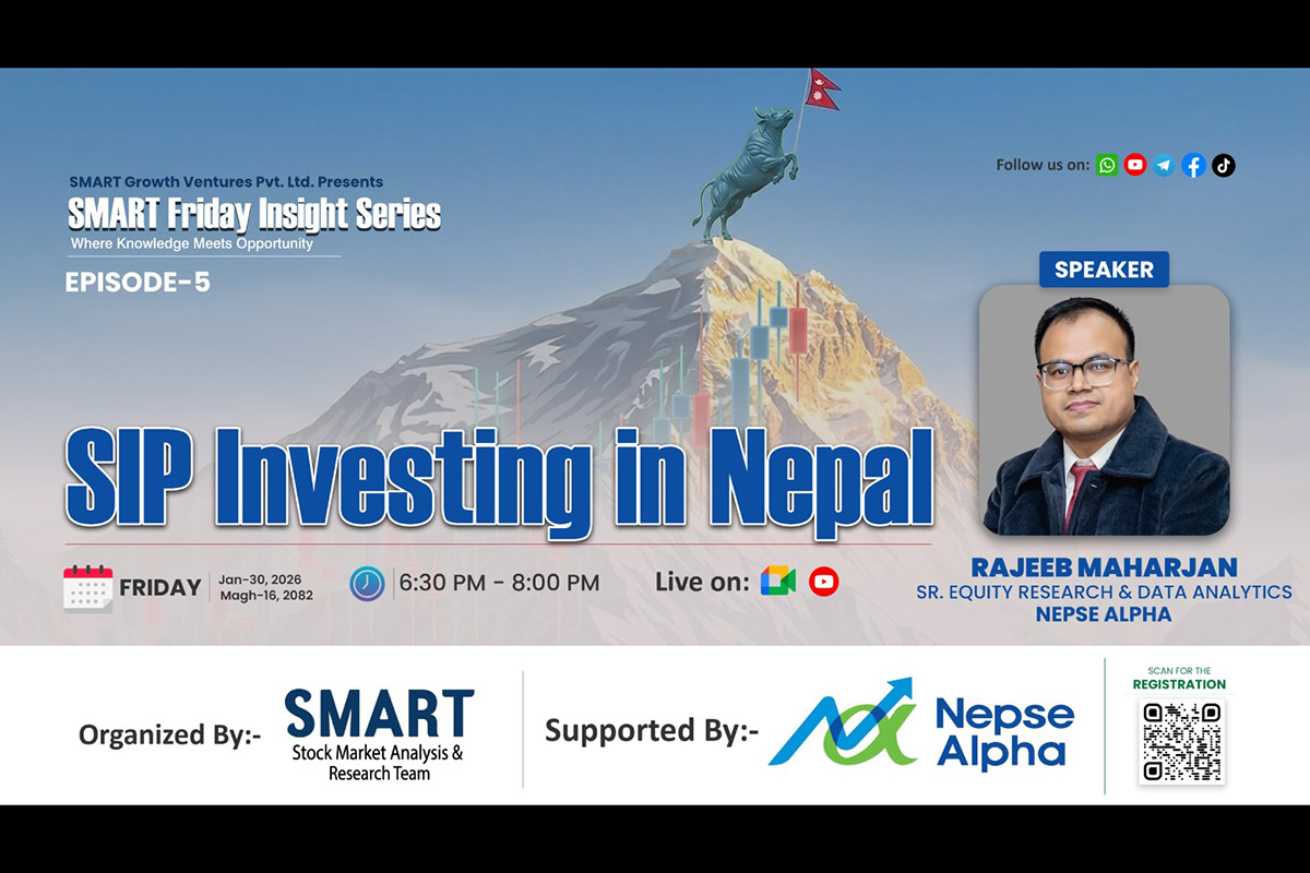 SMART Growth Ventures to host Episode–05 on Systematic Investment Plans on Friday