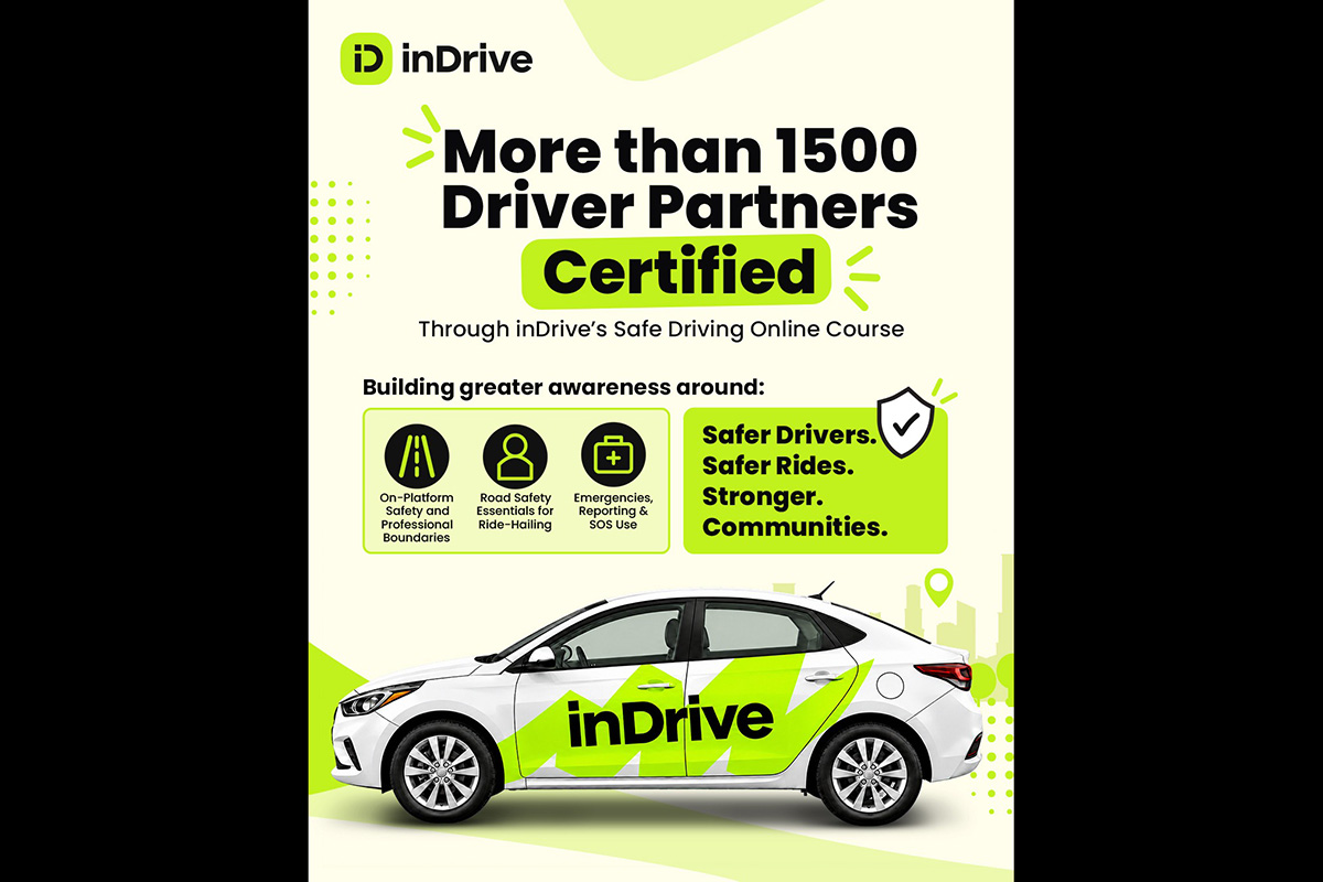 Over 1,500 inDrive drivers complete Safe Driving Online Course in Nepal