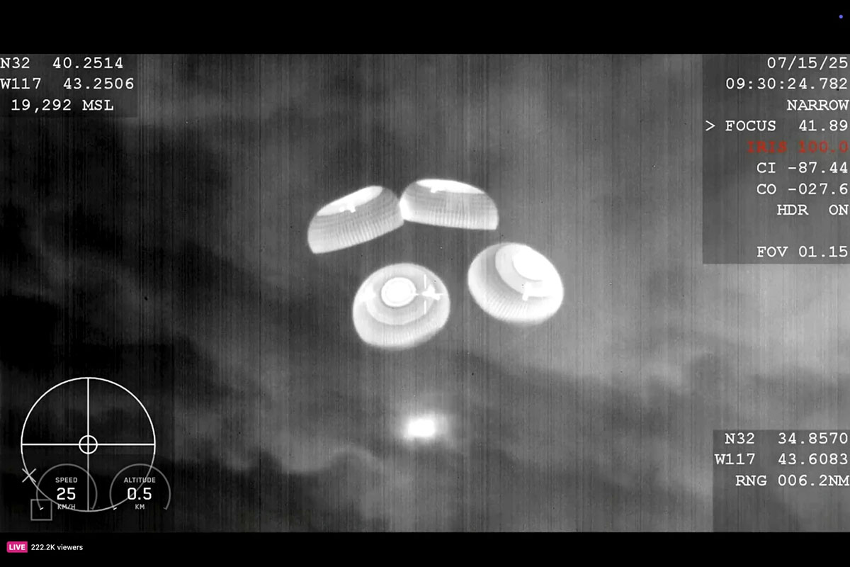 Private spaceflight ends with a Pacific splashdown for astronauts from India, Poland and Hungary