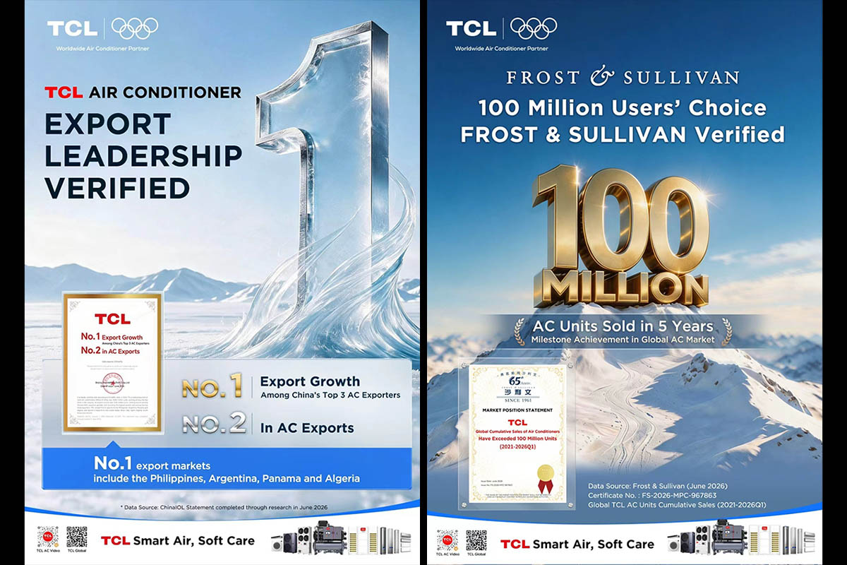 TCL surpasses 100 million global air-conditioner sales