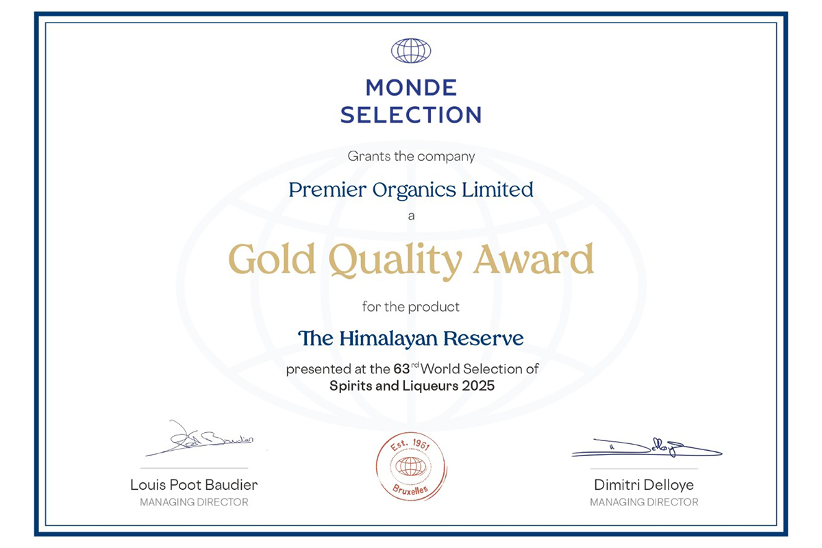 The Himalayan Reserve secures Monde Selection Gold Award 2025 for whisky excellence