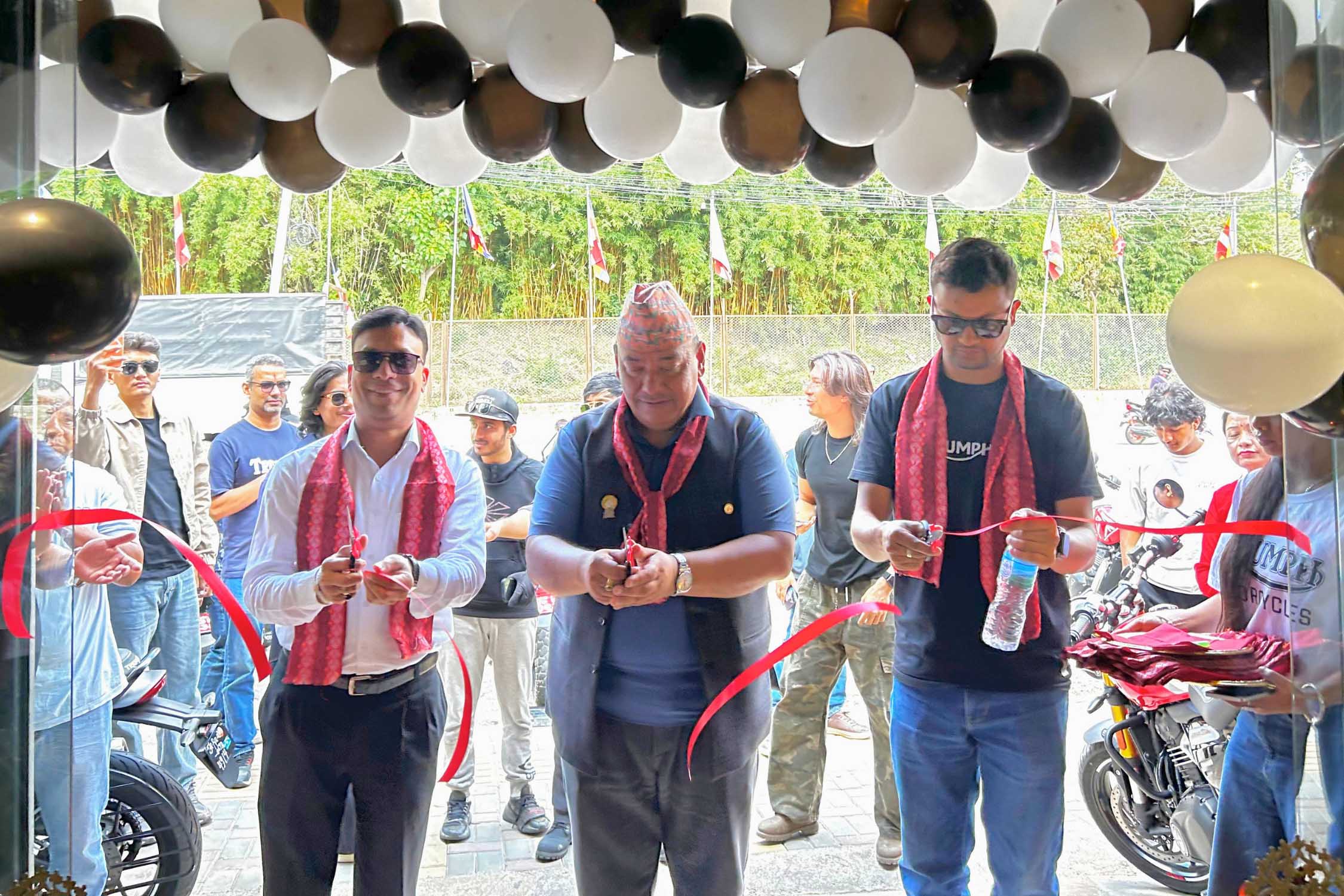 Triumph Nepal opens Chabahil-Boudha showroom, completes nationwide expansion of four outlets in a week
