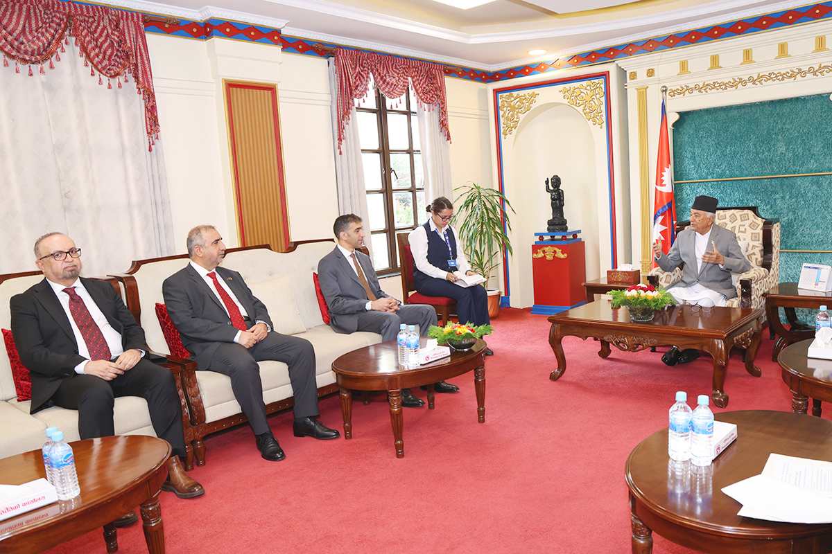 UAE minister of state for foreign trade pays courtesy call on Prez Paudel