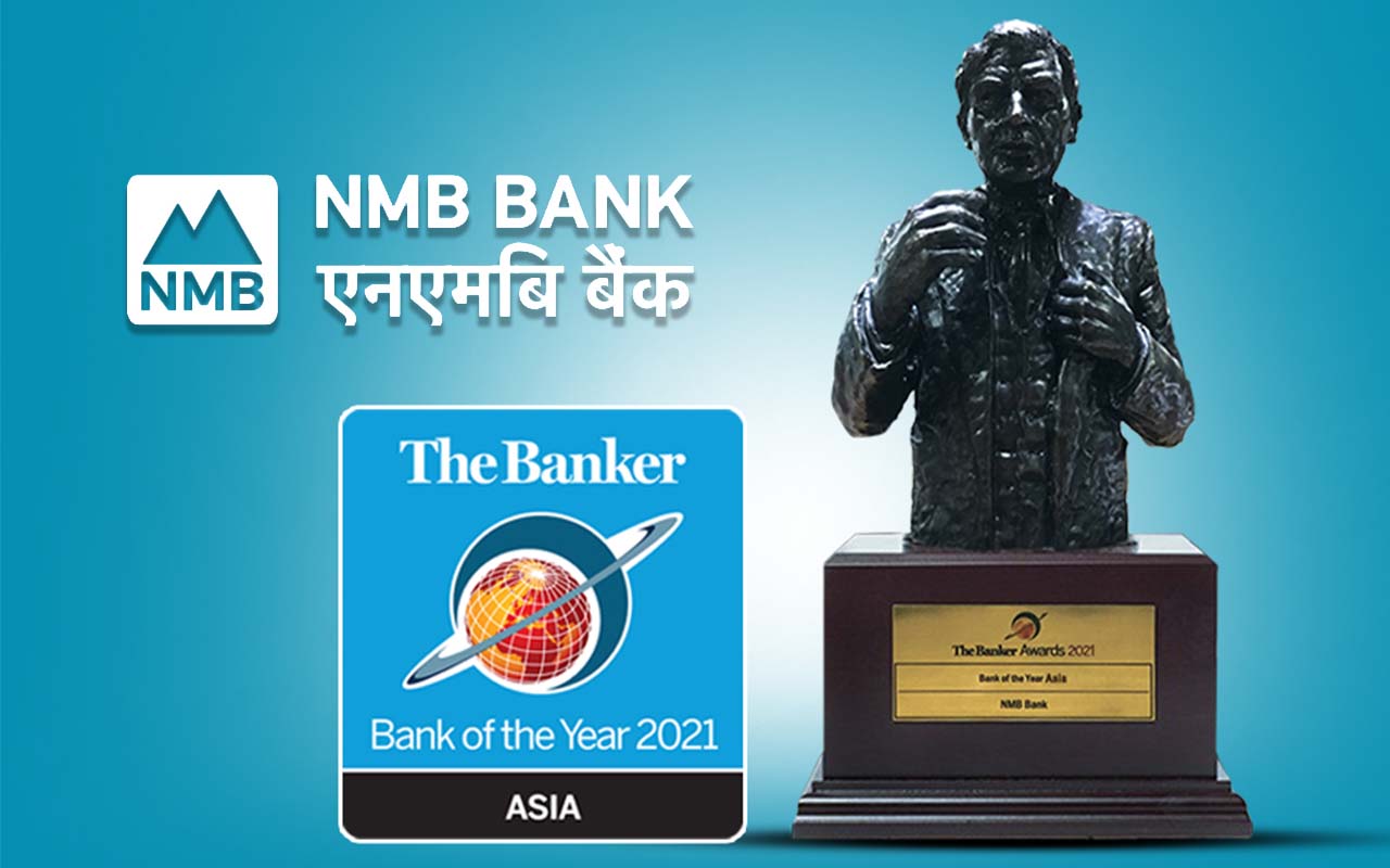 NMB Bank awarded ‘Bank of the Year 2021 Asia’, ‘Bank of the Year 2021 Nepal’