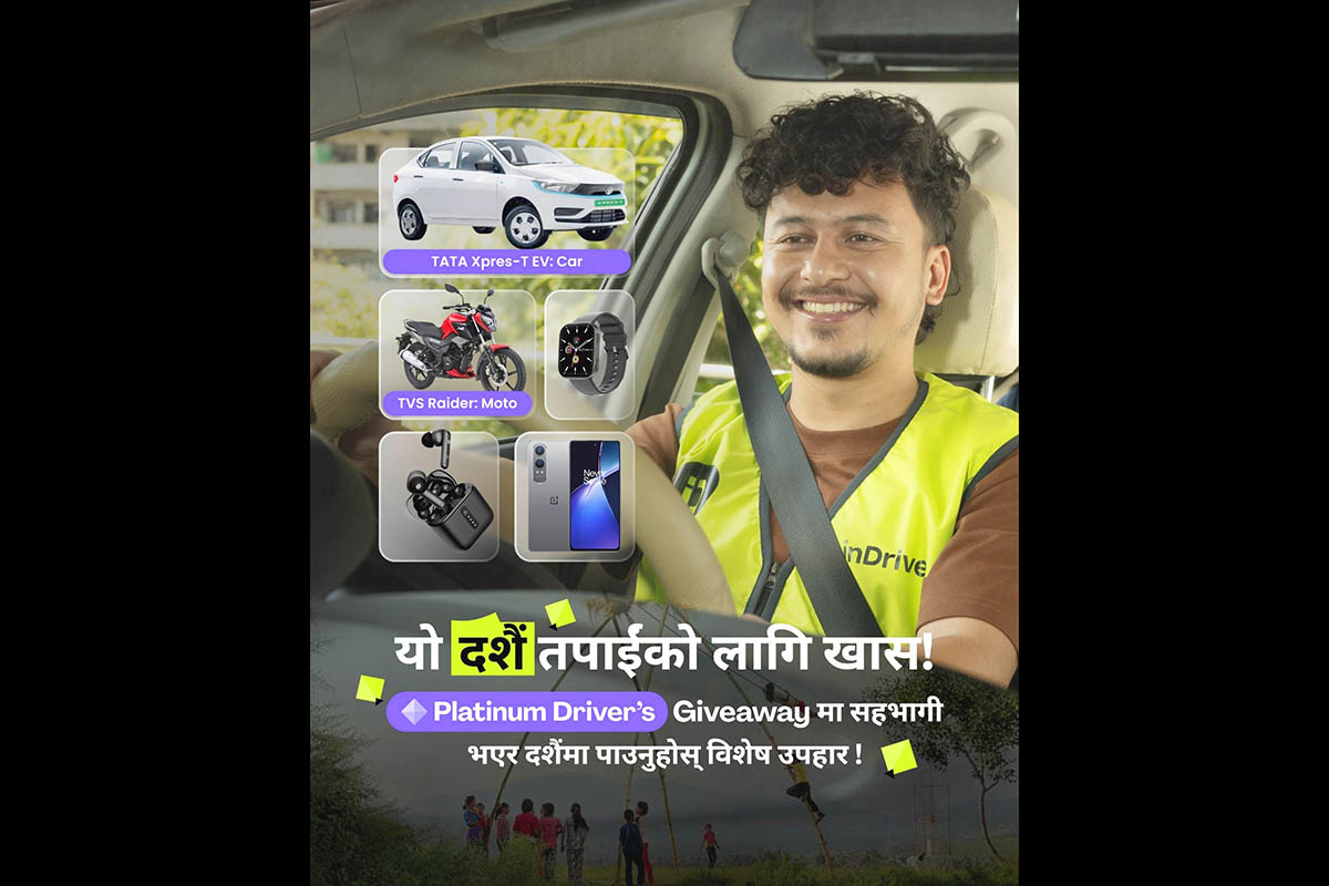 inDrive launches Dashain & Tihar special Platinum Drivers Giveaway Campaign