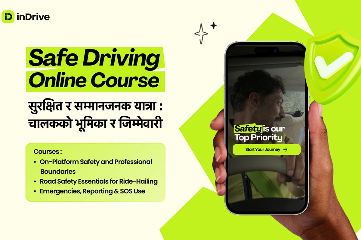inDrive Nepal launches 'Safe Driving Online Course' for driver partners