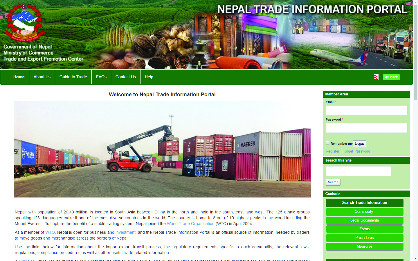 Nepal Launches First Trade Portal