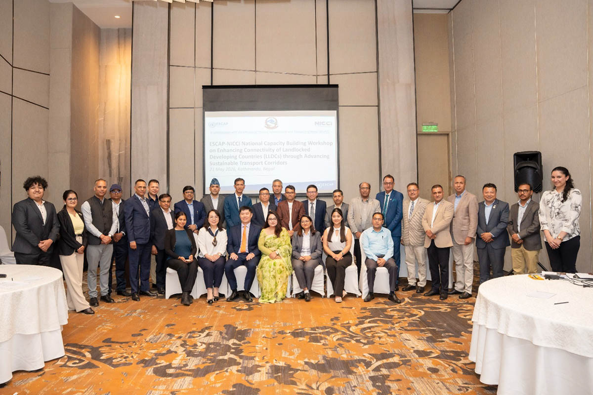 UNESCAP, NICCI, MoPIT hold workshop on sustainable transport corridors in Nepal